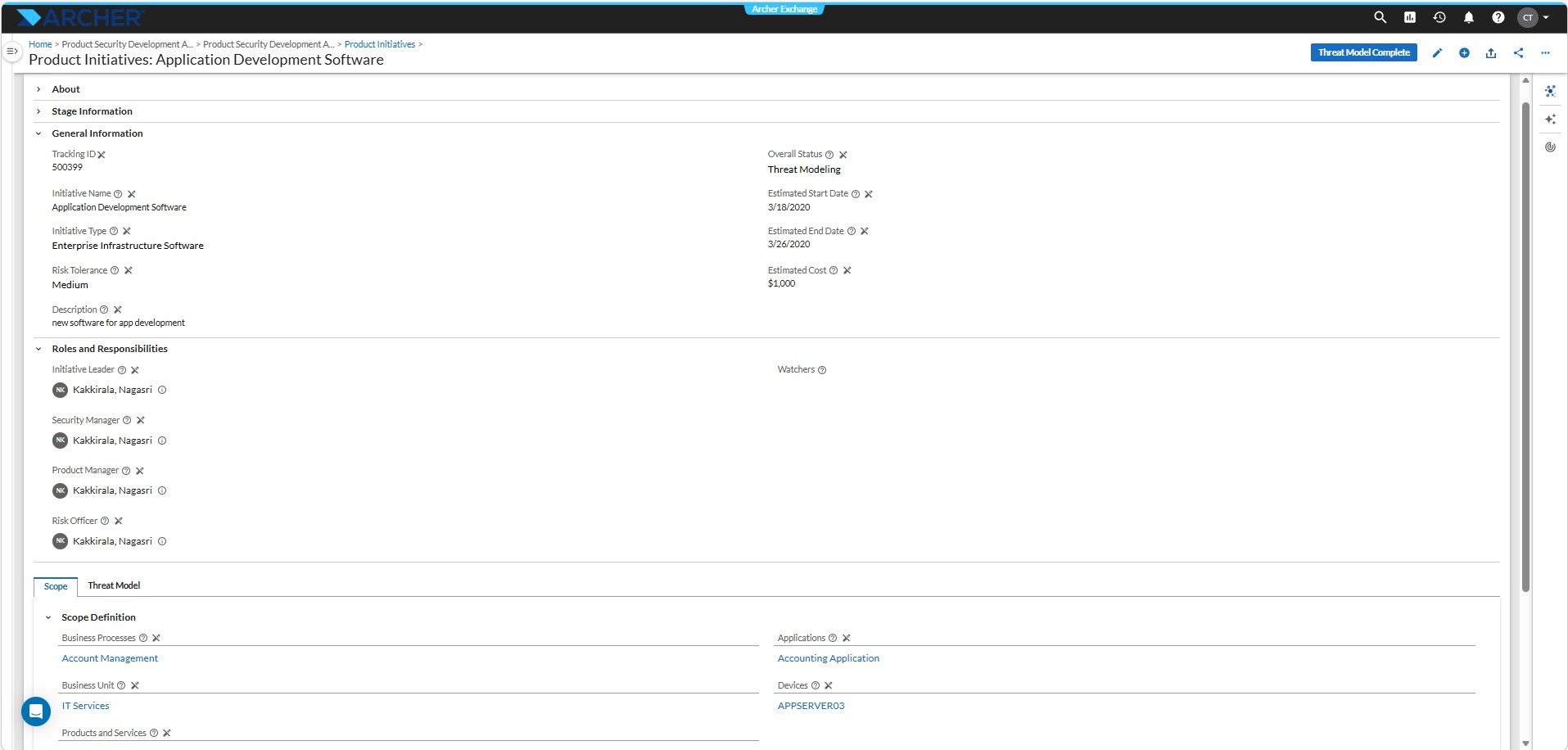 Archer Product Security Development Assessment.png